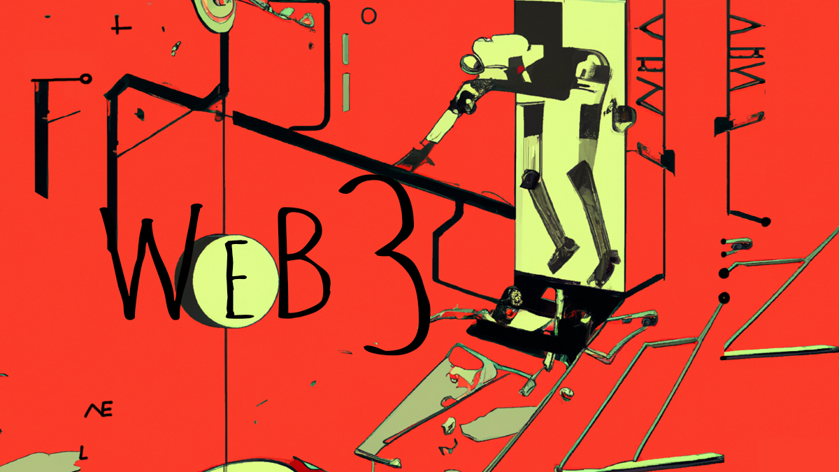 Mundo virtual futurista color rojo ilustración